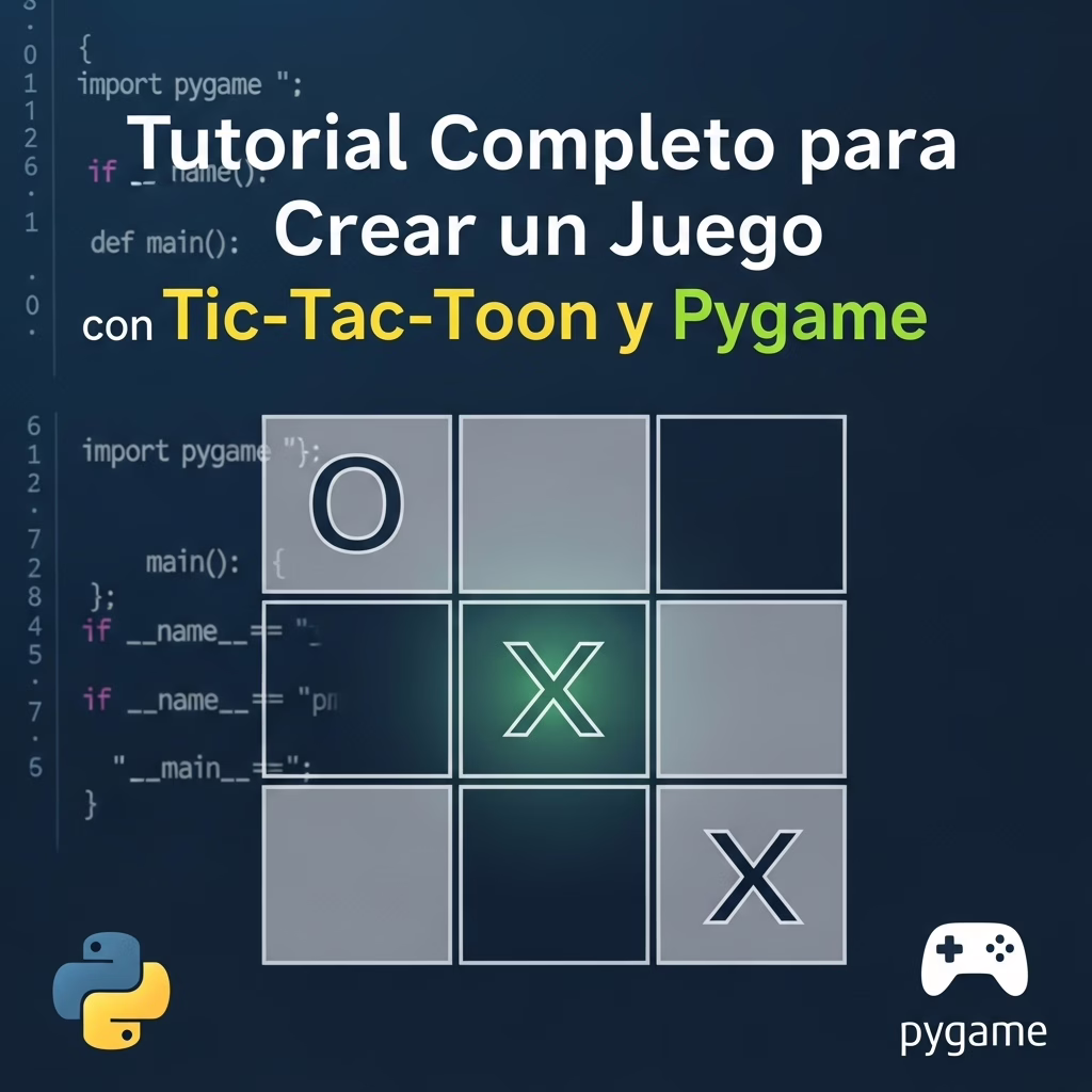 Tutorial Completo para Crear un Juego Tic-Tac-Toe con Python y Pygame