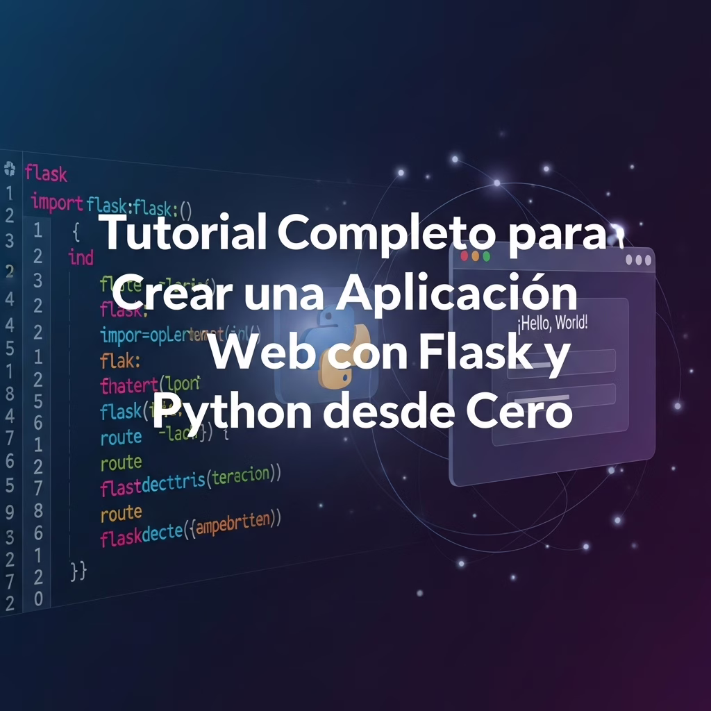Tutorial Completo para Crear una Aplicación Web con Flask y Python desde Cero