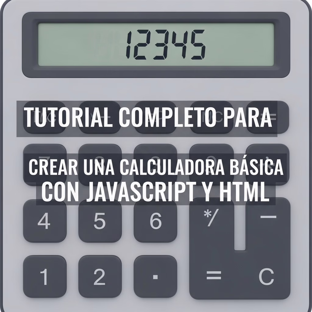 Tutorial Completo para Crear una Calculadora Básica con JavaScript y HTML