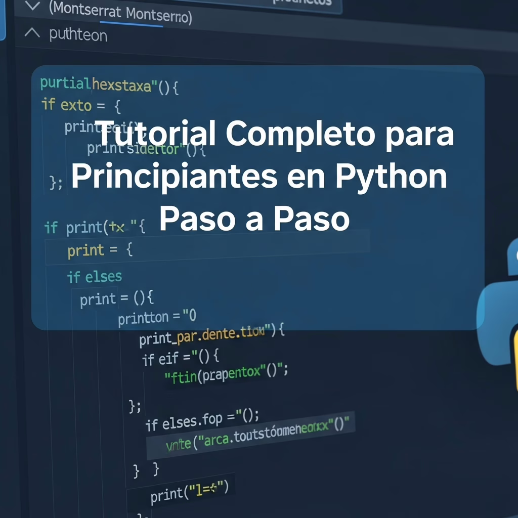 Tutorial Completo para Principiantes en Python Paso a Paso