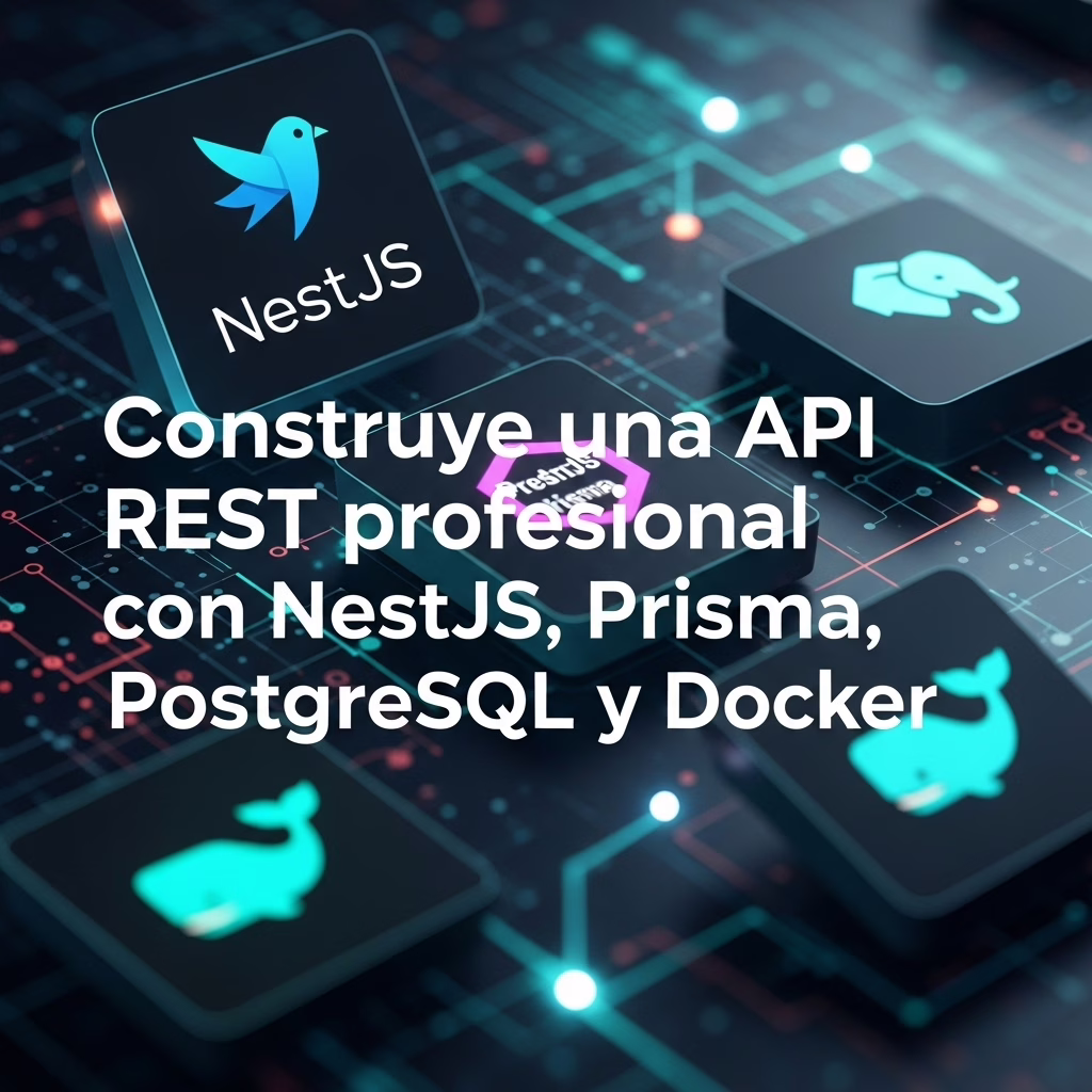 Construye una API REST profesional con NestJS, Prisma, PostgreSQL y Docker