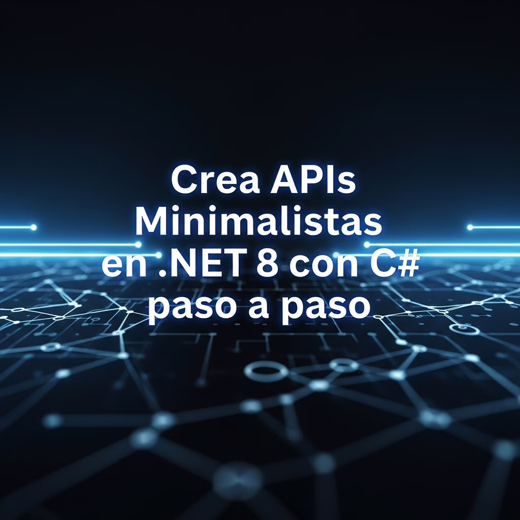 Crea APIs Minimalistas en .NET 8 con C# paso a paso