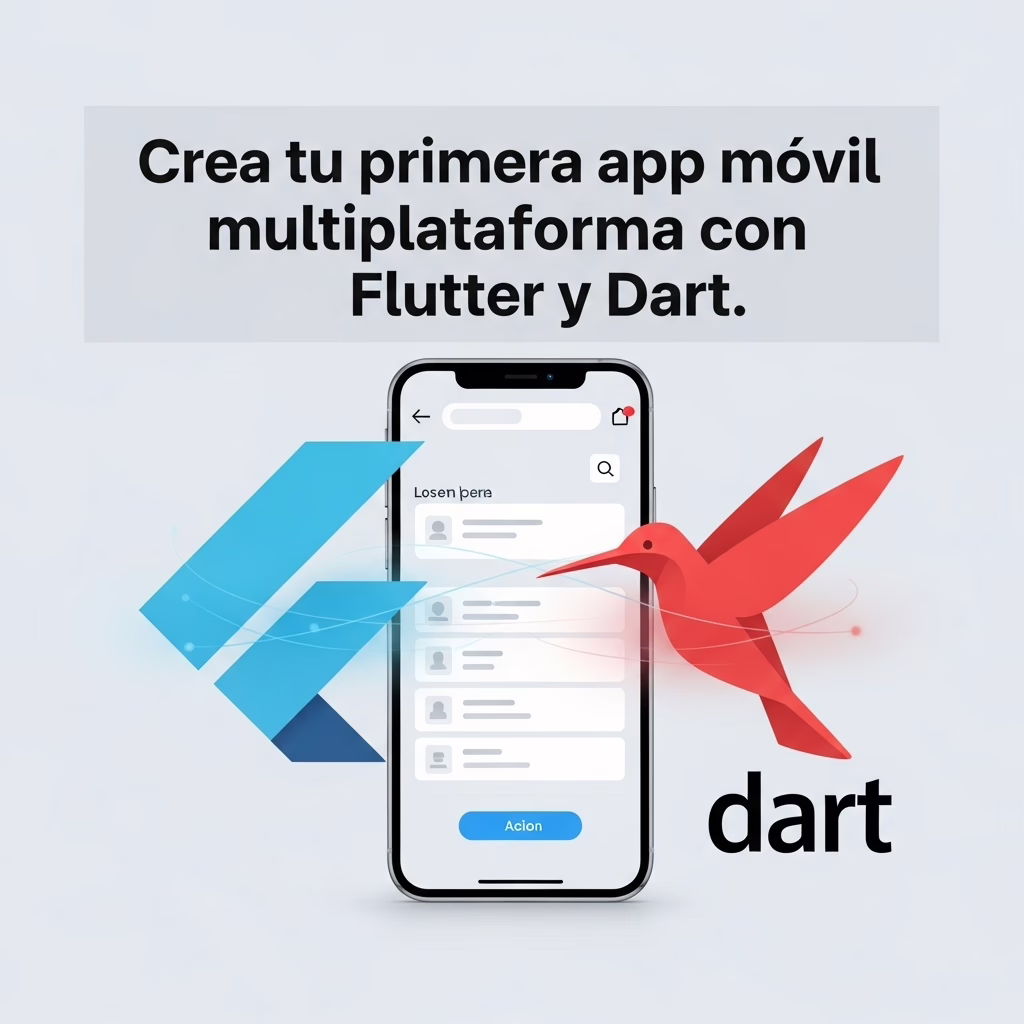 Crea tu primera app móvil multiplataforma con Flutter y Dart